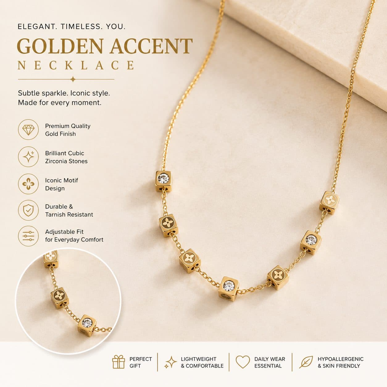 Star Aura Anti-Tarnish Necklace - alternate