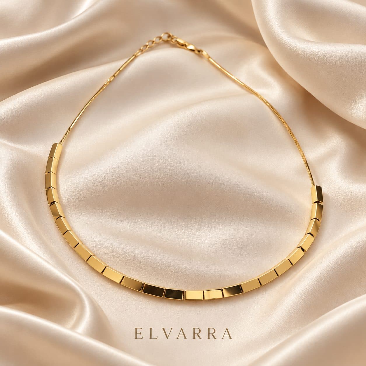 Elvarra Luxe Geo-Link Anti-Tarnish Necklace